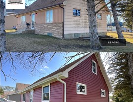 Seamless Gutters, Siding, Windows Project in Roland, IA by Midwest Construction