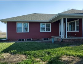 Seamless Gutters, Siding, Windows Project in Albion, IA by Midwest Construction