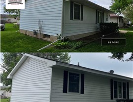 Decks, Seamless Gutters, Siding Project in Bondurant, IA by Midwest Construction