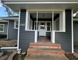 Seamless Gutters, Siding Project in Mason City, IA by Midwest Construction