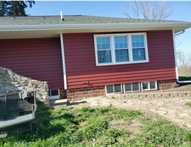 Seamless Gutters, Siding, Windows Project in Albion, IA by Midwest Construction