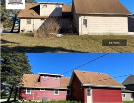 Seamless Gutters, Siding, Windows Project in Roland, IA by Midwest Construction