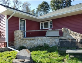 Seamless Gutters, Siding, Windows Project in Albion, IA by Midwest Construction