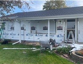 Seamless Gutters, Siding Project in Huxley, IA by Midwest Construction