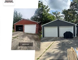 Seamless Gutters, Siding Project in Mason City, IA by Midwest Construction