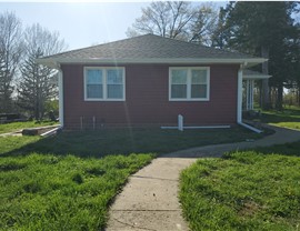 Seamless Gutters, Siding, Windows Project in Albion, IA by Midwest Construction