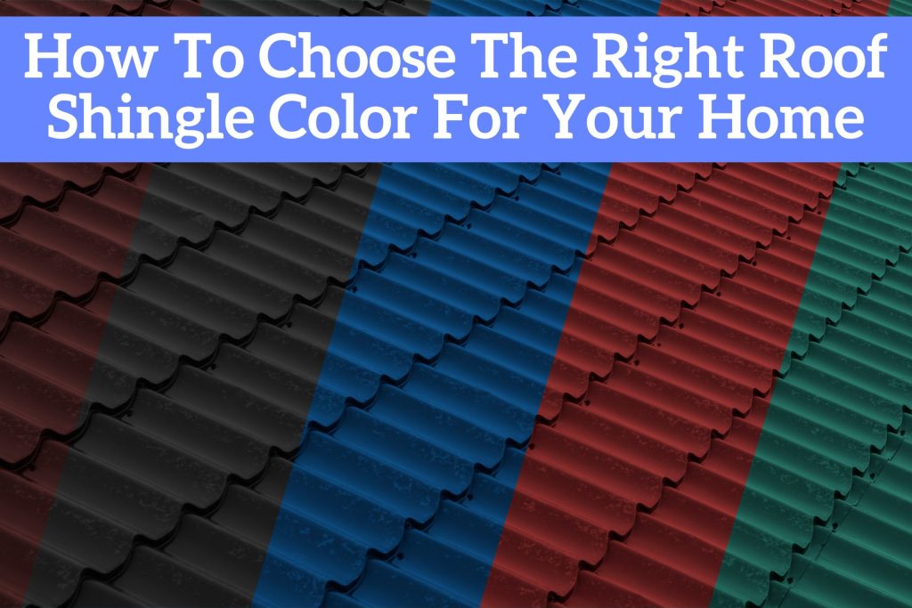 Different shingle colors for a roof