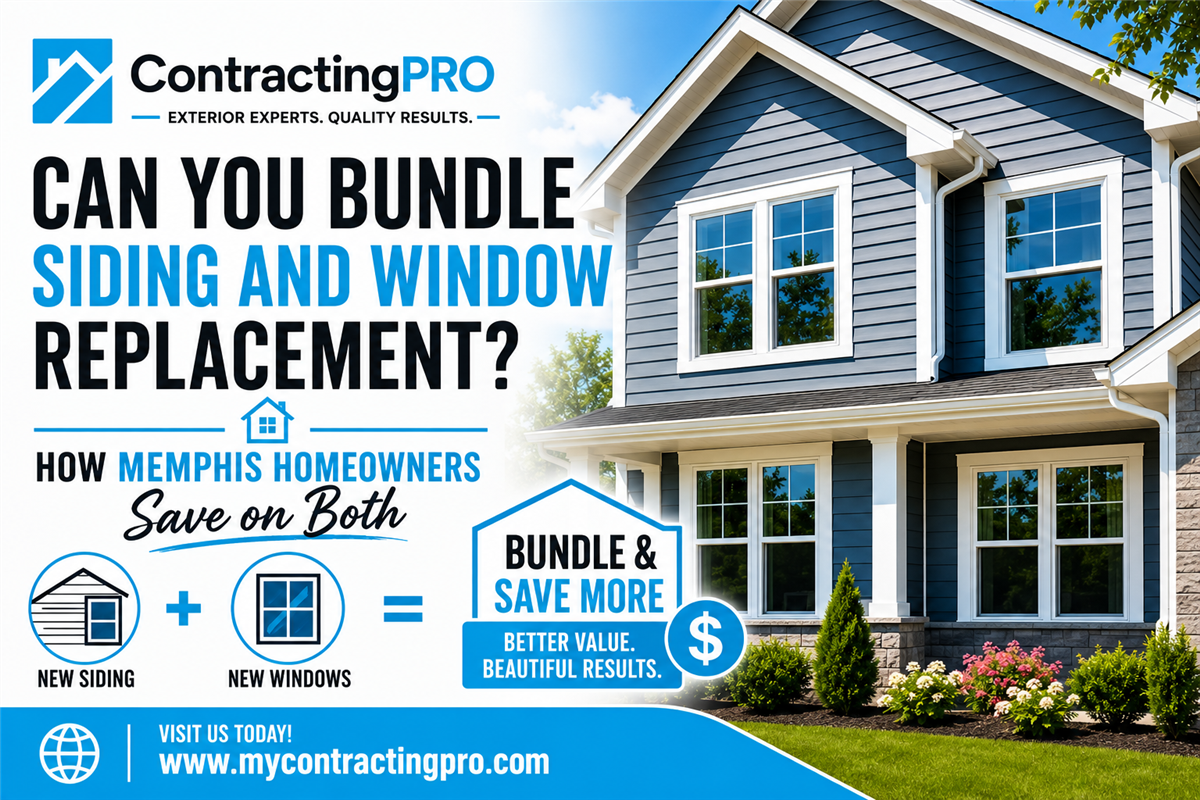 Can You Bundle Siding and Window Replacement? How Memphis Homeowners Save on Both