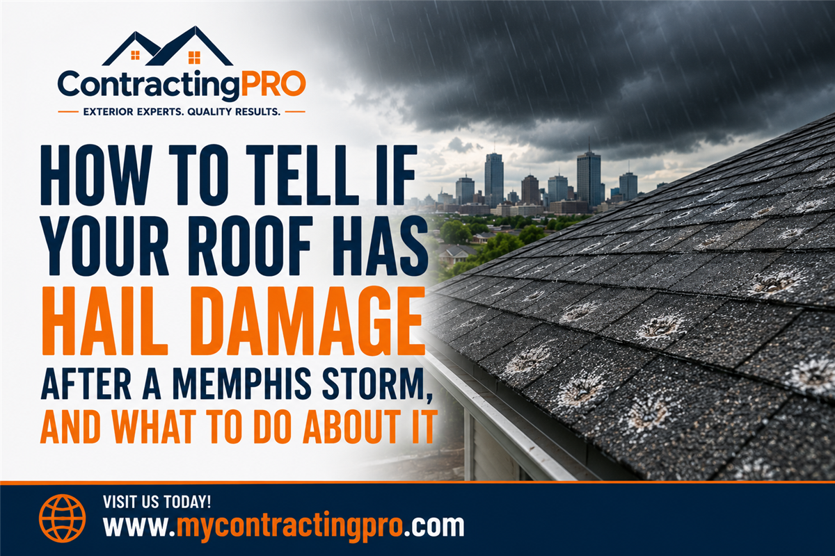 How to Tell If Your Roof Has Hail Damage After a Memphis Storm, And What to Do About It