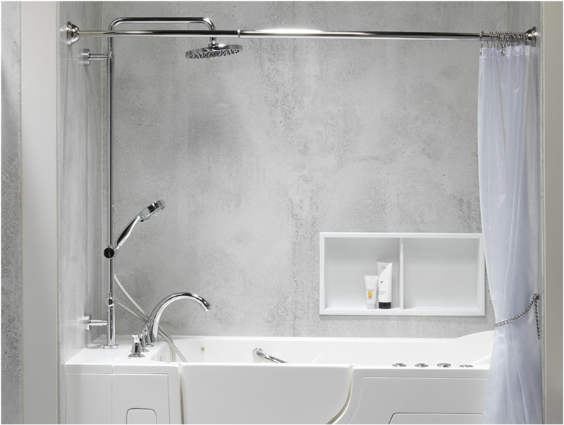 Add Shower Functionality to Your Walk-In Bathtub