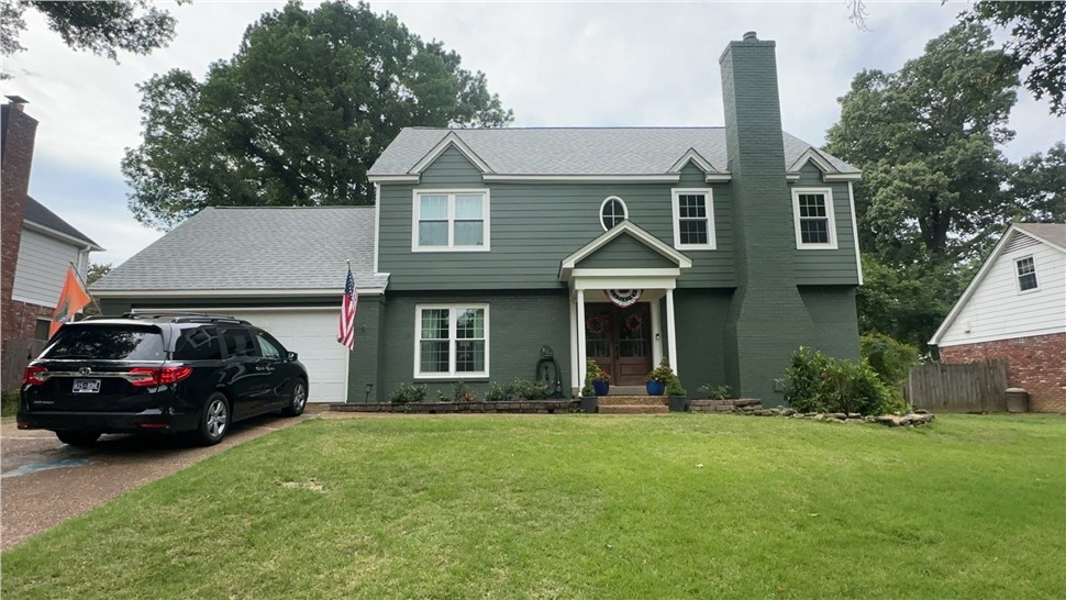 Gutters, Replacement Windows, Residential Roofing, Siding Project in Germantown, TN by ContractingPRO