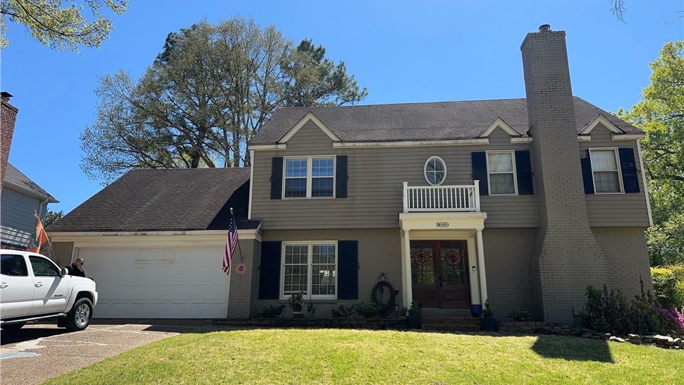 Gutters, Replacement Windows, Residential Roofing, Siding Project in Germantown, TN by ContractingPRO