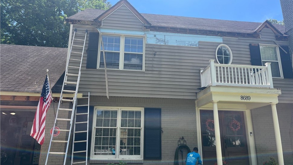 Gutters, Replacement Windows, Residential Roofing, Siding Project in Germantown, TN by ContractingPRO