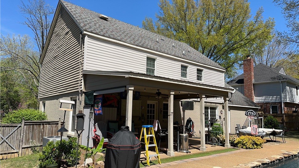Gutters, Replacement Windows, Residential Roofing, Siding Project in Germantown, TN by ContractingPRO