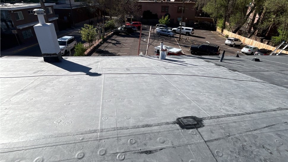 Commercial Roofing Project in Manitou Springs, Colorado by Reliable Roofing Systems