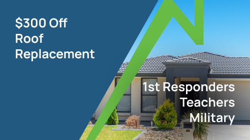 $300 Off Roof Replacements for Local Heroes