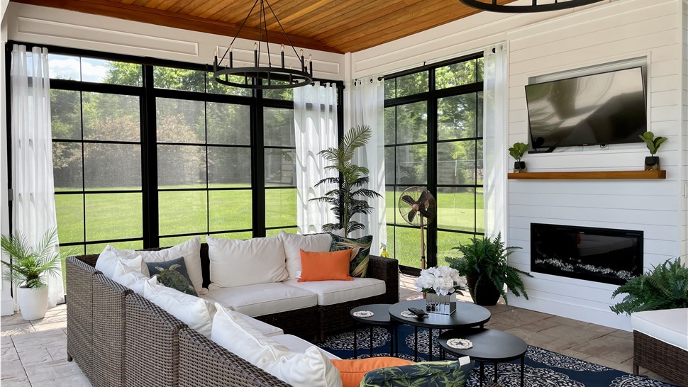 Porch Enclosure Project in Bridgewater Township, NJ by NJ Sunroom Additions