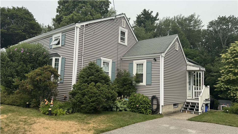 Gutters, Siding Project in Northborough, Massachusetts by Northeast Home & Energy