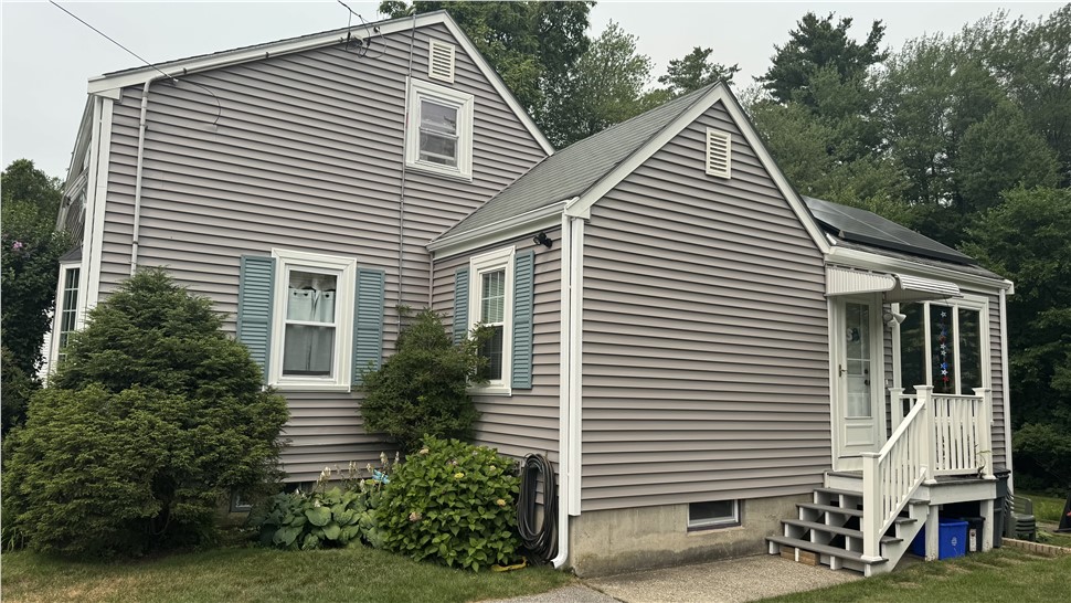Gutters, Siding Project in Northborough, Massachusetts by Northeast Home & Energy