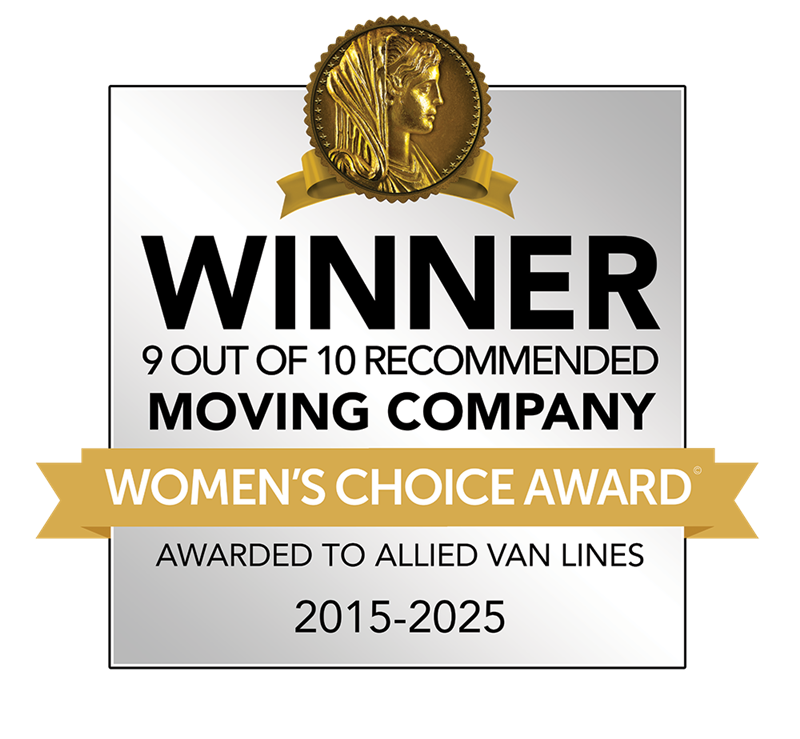 “Women’s Choice Award for America’s Most Recommended Moving Company