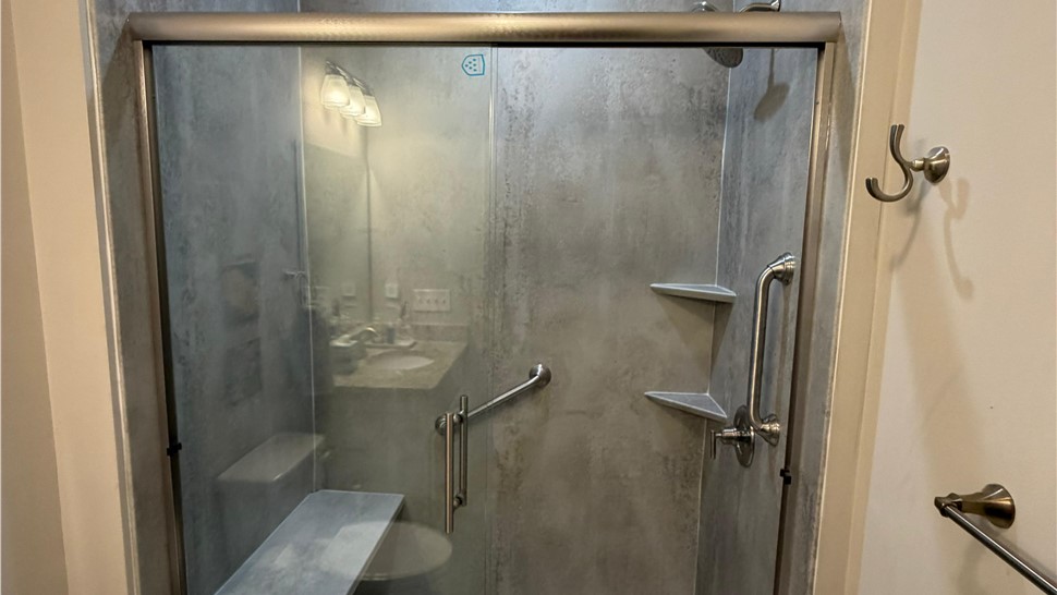 Conversion, Showers Project in Fairview, NC by Palmetto Bath