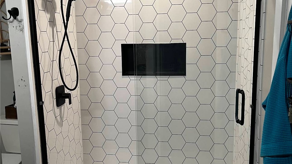 Showers Project in Fletcher, NC by Palmetto Bath