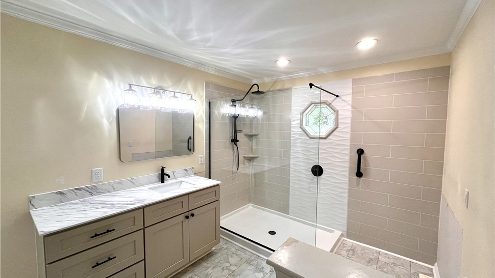 Bathroom Remodeling, Bathroom Vanity, Showers Project in Greenville, SC by Palmetto Bath
