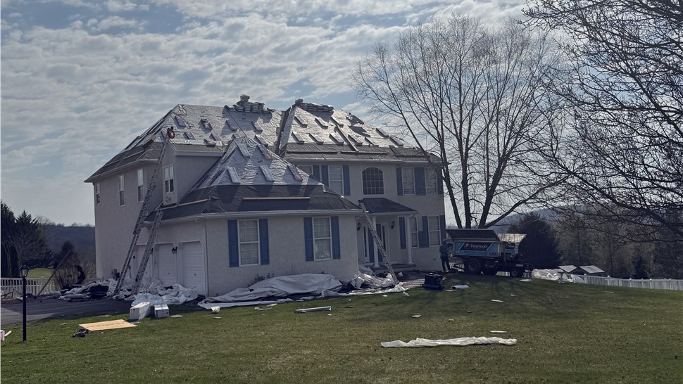 Roofing, Storm Damage Project in Elverson, Pennsylvania by Paramount Home Solutions