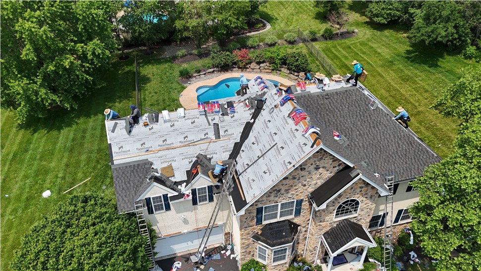 Roofing Project in Chester Springs, PA by Paramount Home Solutions