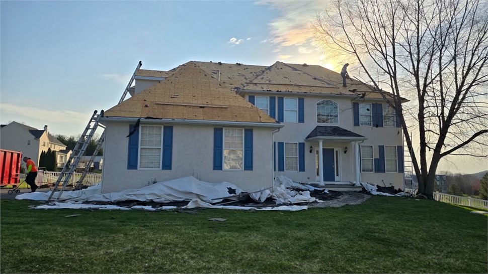 Roofing, Storm Damage Project in Elverson, Pennsylvania by Paramount Home Solutions