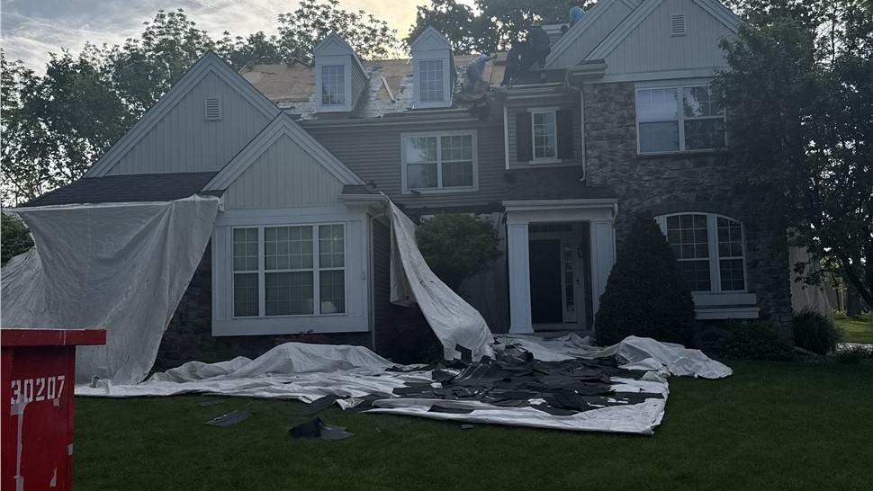 Roofing, Storm Damage Project in Easton, Pennsylvania by Paramount Home Solutions