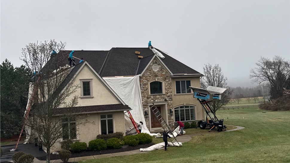 Roofing, Storm Damage Project in Erwinna, Pennsylvania by Paramount Home Solutions