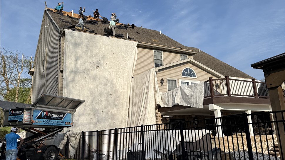 Roofing, Storm Damage Project in Perkiomenville, Pennsylvania by Paramount Home Solutions