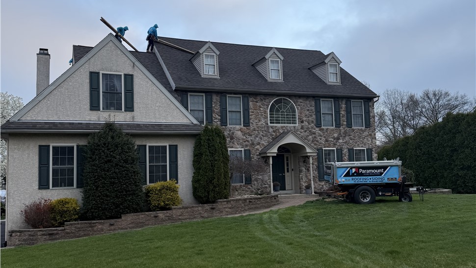 Roofing, Storm Damage Project in Pottstown, Pennsylvania by Paramount Home Solutions