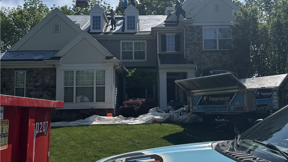 Roofing, Storm Damage Project in Easton, Pennsylvania by Paramount Home Solutions