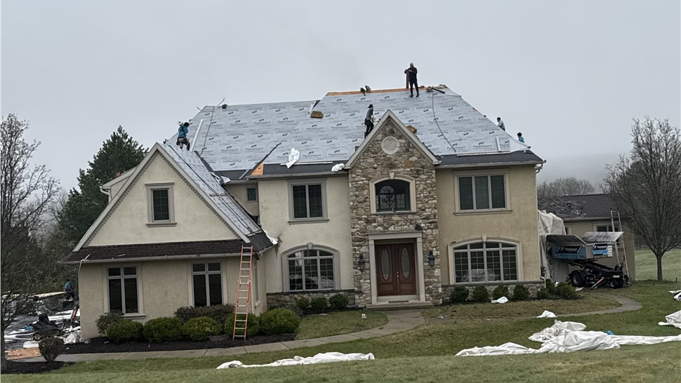 Roofing, Storm Damage Project in Erwinna, Pennsylvania by Paramount Home Solutions