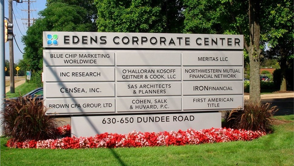 Custom Interior/ADA, Pylon & Monument, Wayfinding/Post & Panel Signs Project in Northbrook, IL by Parvin-Clauss