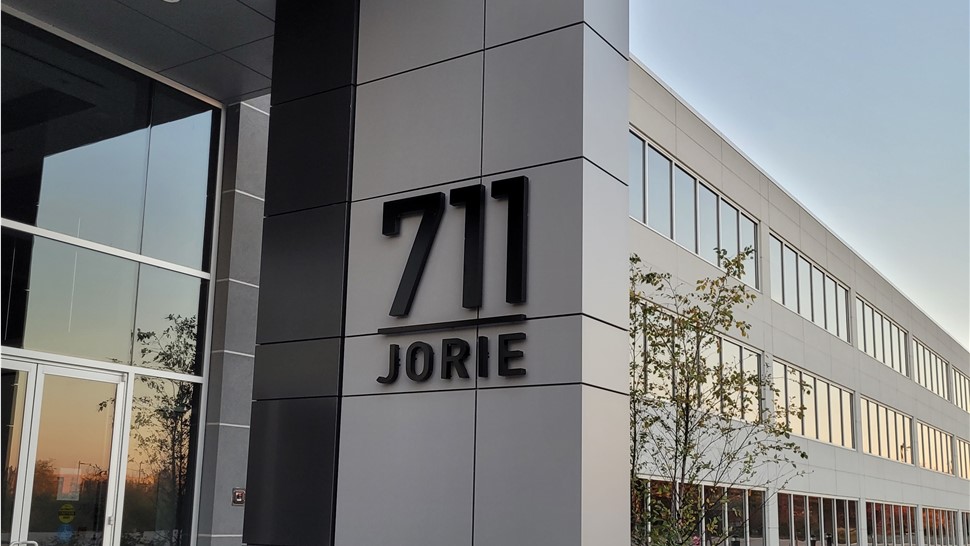 Channel Letter Signs, Pylon & Monument, Illuminated Building Signage Project in Oak Brook, IL by Parvin-Clauss