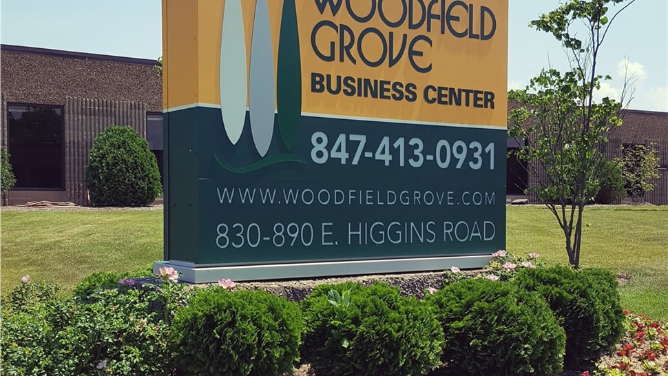 Non-Illuminated Building Signage, Pylon & Monument, Wayfinding/Post & Panel Signs Project in Schaumburg, IL by Parvin-Clauss