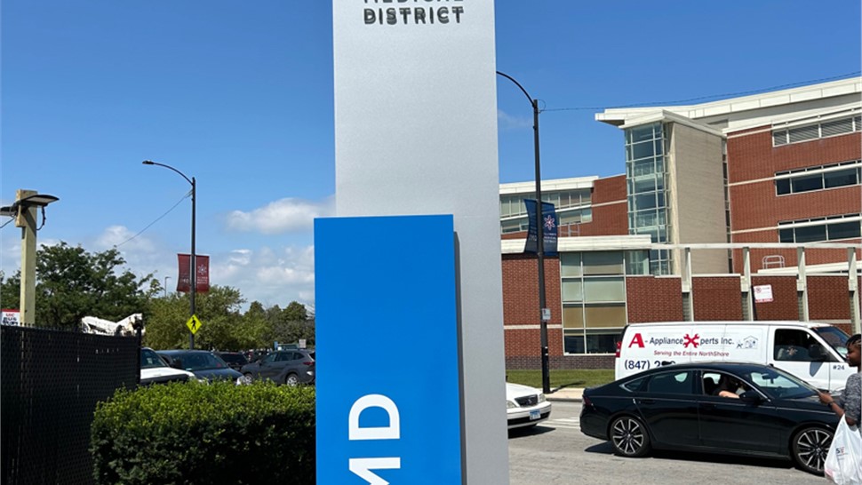 Channel Letter Signs, Marketing Signage/Banners/Vinyl, Pylon & Monument, Wayfinding/Post & Panel Signs Project in Chicago, IL by Parvin-Clauss