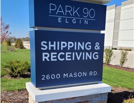 Pylon & Monument, Wayfinding/Post & Panel Signs Project in Elgin, IL by Parvin-Clauss