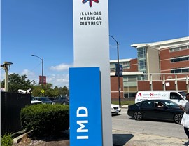 Channel Letter Signs, Marketing Signage/Banners/Vinyl, Pylon & Monument, Wayfinding/Post & Panel Signs Project in Chicago, IL by Parvin-Clauss