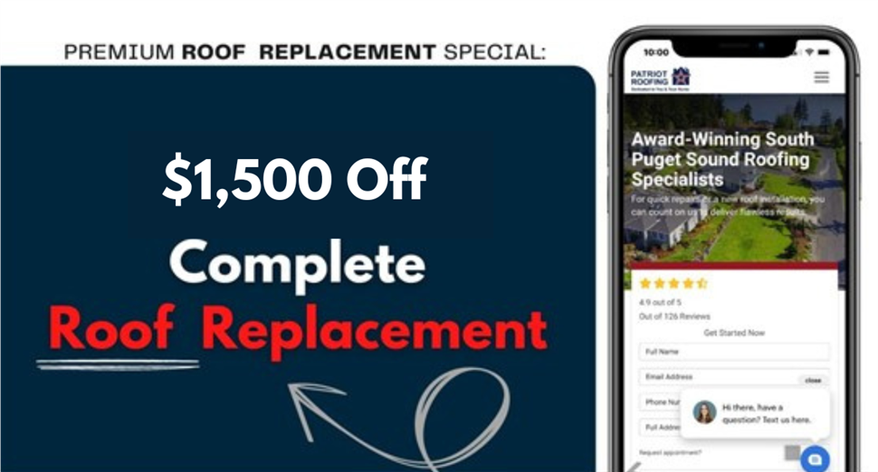 $1500 Off Complete Roofing Projects