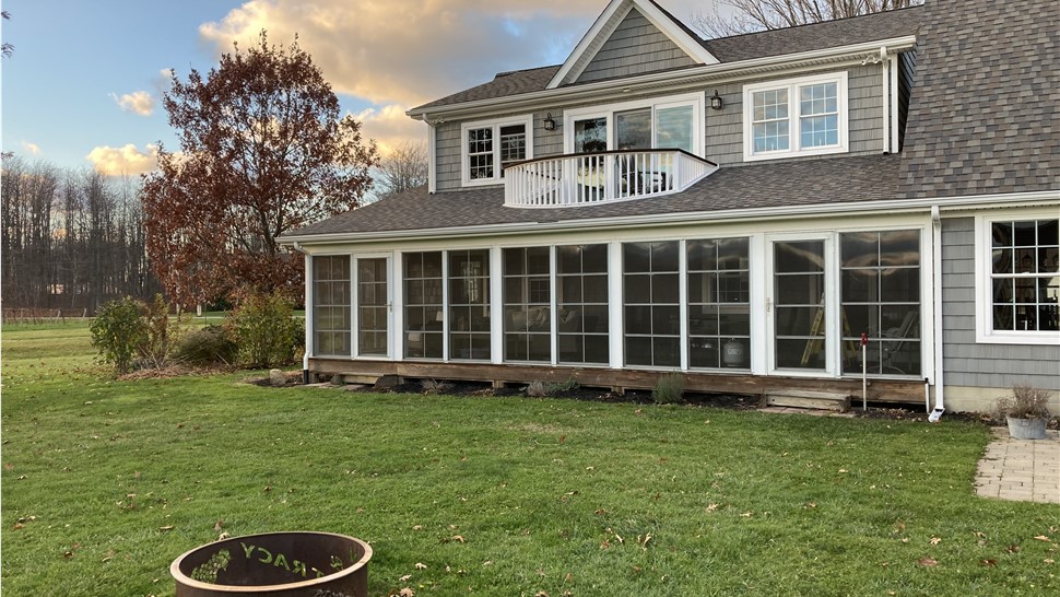 DIY Enclosure System Project in Northwest Harborcreek, PA by DIY Porch Enclosures