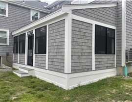 Porch Enclosure Project in Milton, MA by DIY Porch Enclosures