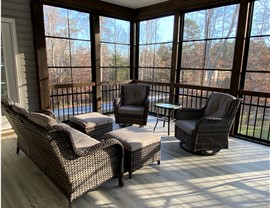 Porch Enclosure Project in Evington, VA by DIY Porch Enclosures