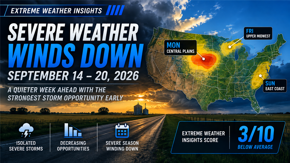 Extreme Weather Insights: Severe Weather Winds Down September 14–20
