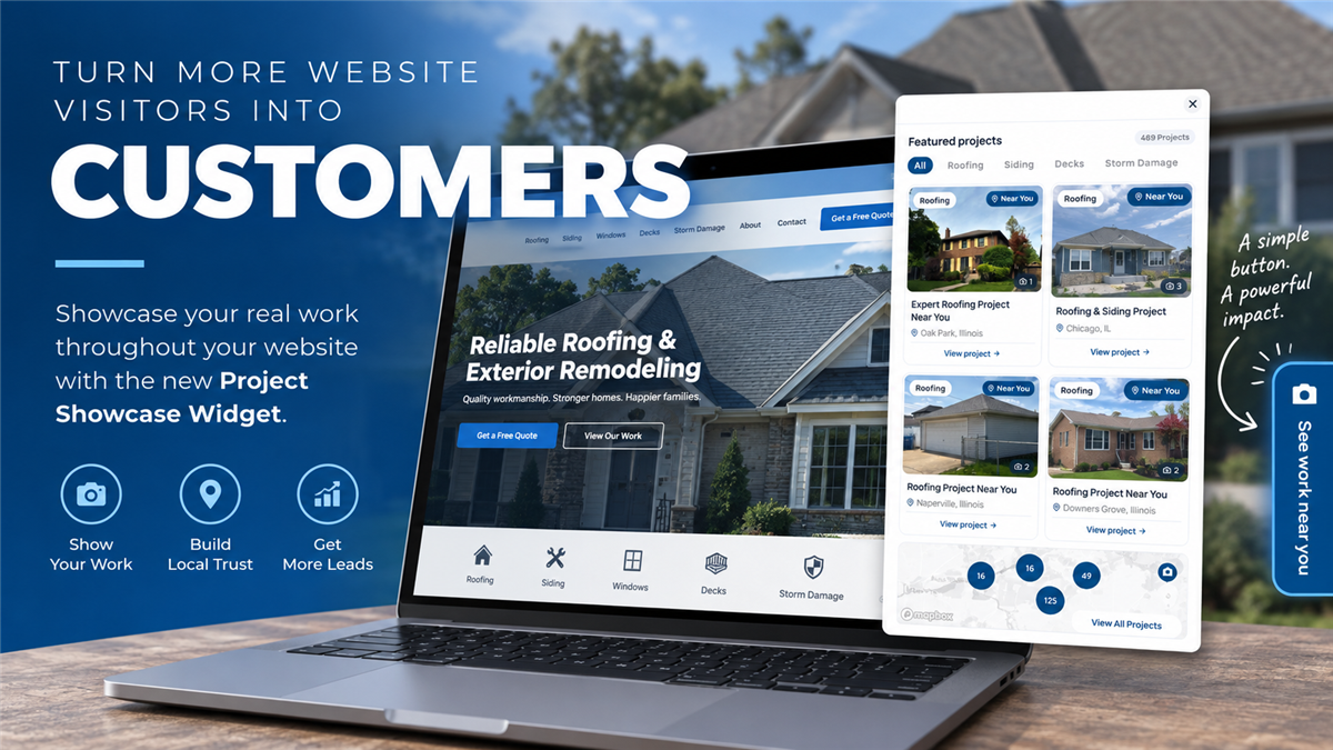 Turn More Website Visitors Into Customers With the New Project Showcase Widget