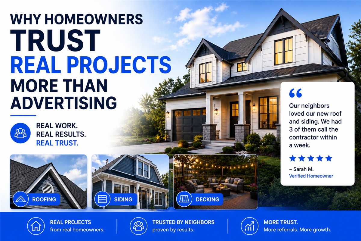 Why Homeowners Trust Real Projects More Than Advertising