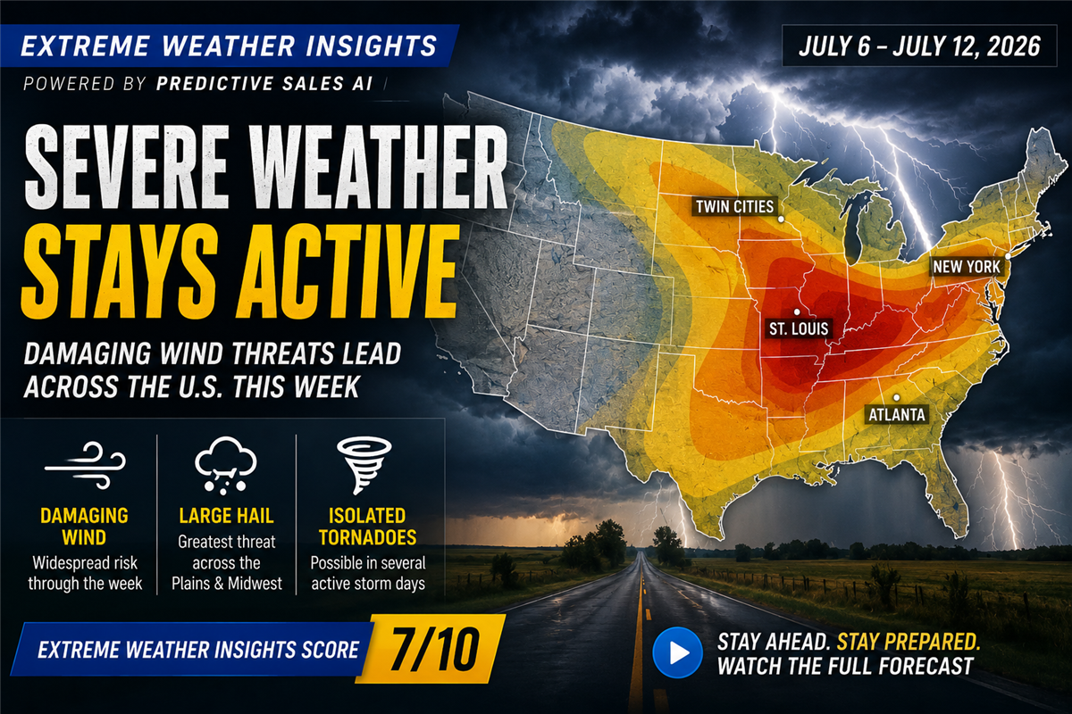 Severe Weather Remains Active Across the U.S. as Damaging Wind Threat Continues to Lead the Season